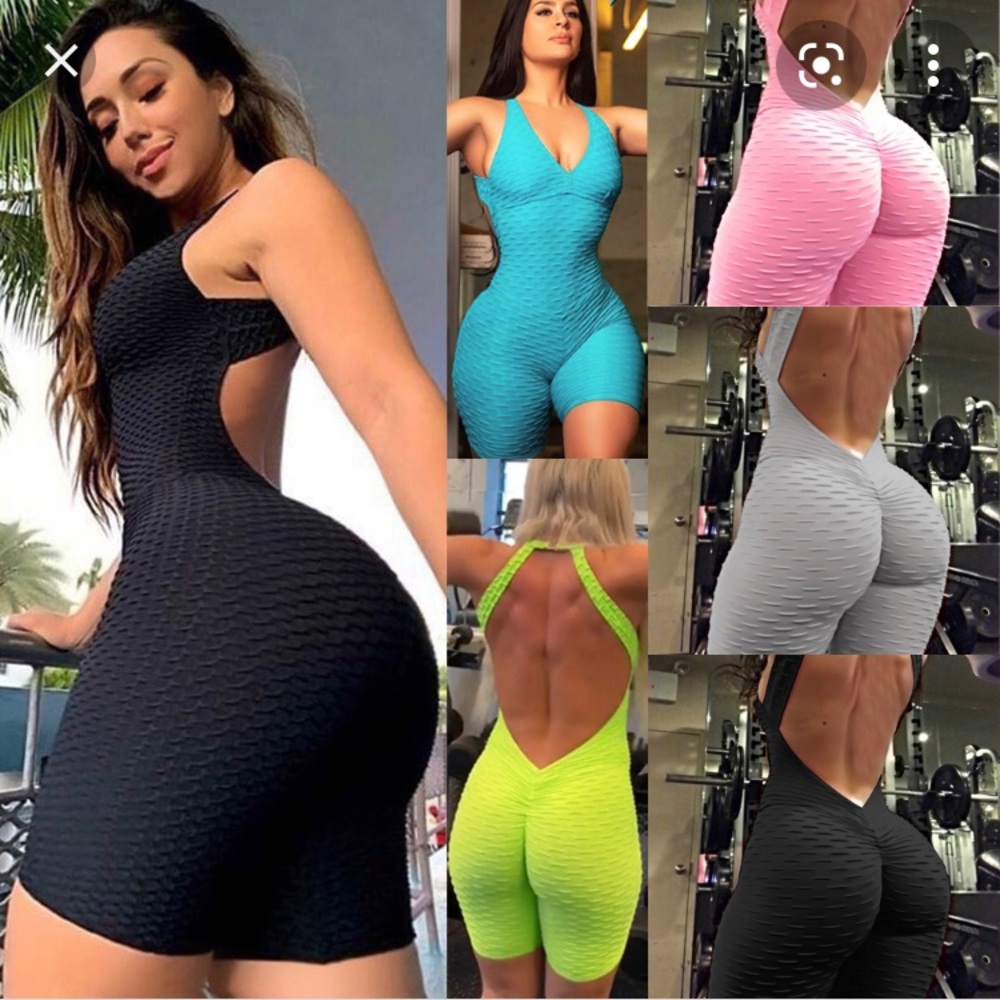 NWTO Short Leggings Fitness Jumpsuit Size S